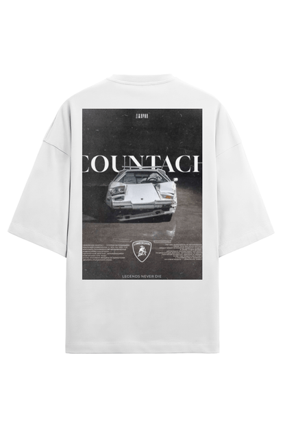 Countach - Premium Terry Cotton Oversized Tshirt - disCOVERed.co.in