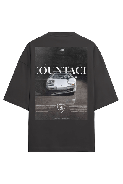 Countach - Premium Terry Cotton Oversized Tshirt - disCOVERed.co.in