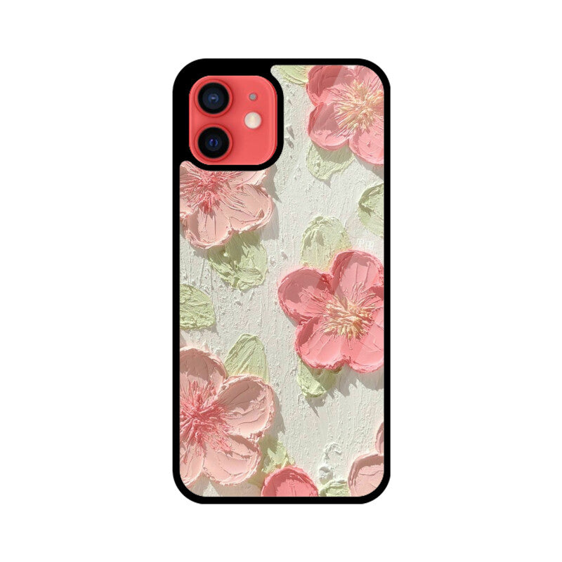 Flowers Aesthetic Glass Case