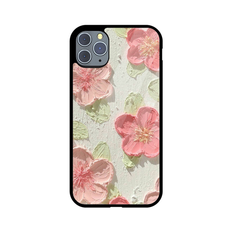 Flowers Aesthetic Glass Case