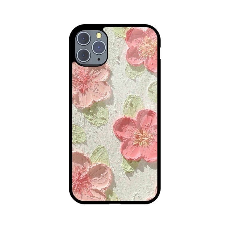 Flowers Aesthetic Glass Case