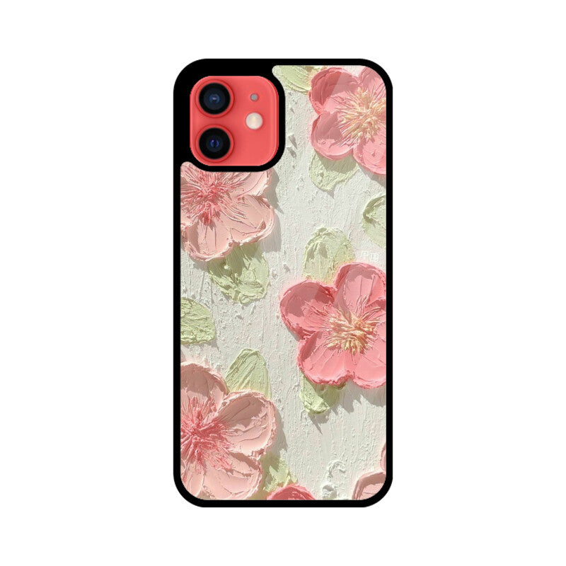 Flowers Aesthetic Glass Case