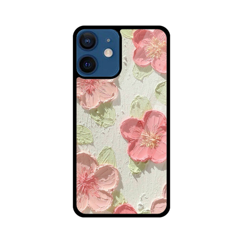 Flowers Aesthetic Glass Case