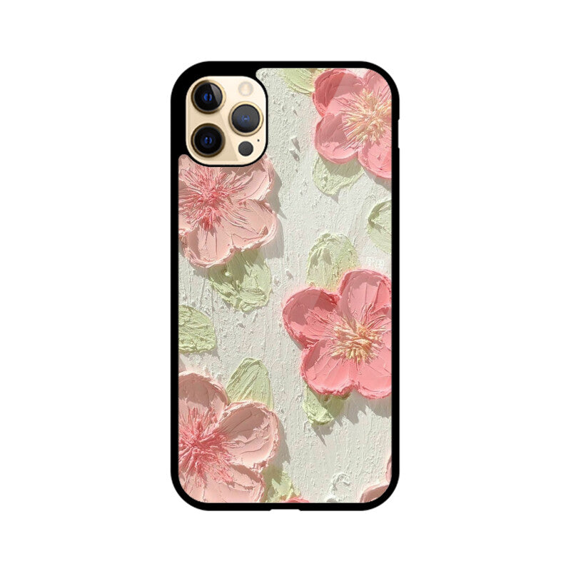 Flowers Aesthetic Glass Case