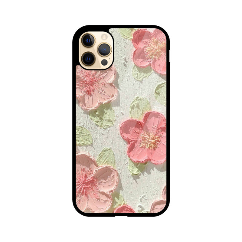 Flowers Aesthetic Glass Case