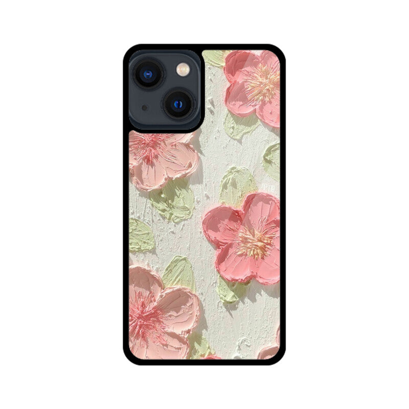 Flowers Aesthetic Glass Case