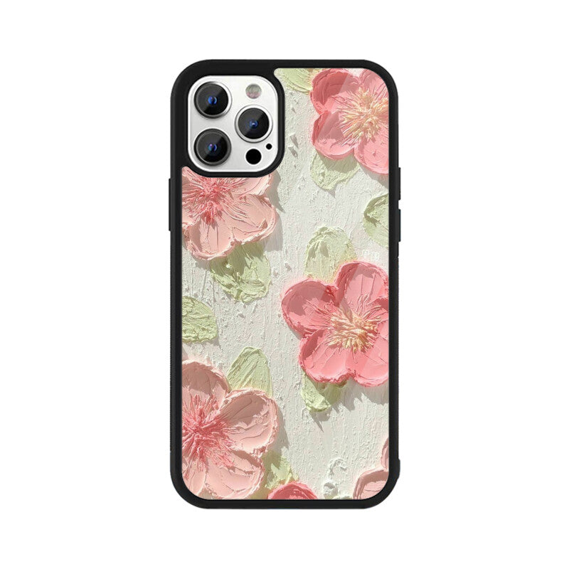 Flowers Aesthetic Glass Case
