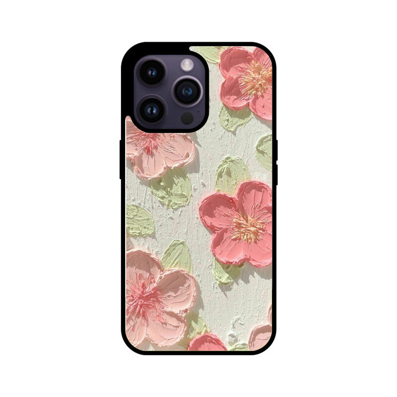 Flowers Aesthetic Glass Case