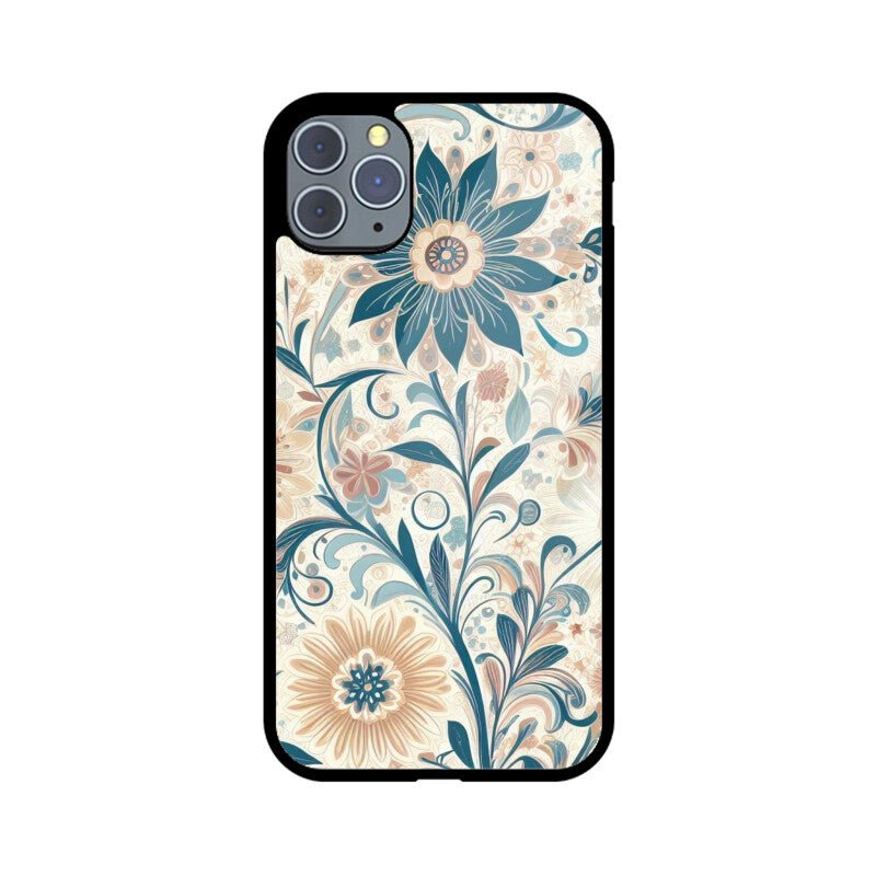 Flower Pattern Glass Case