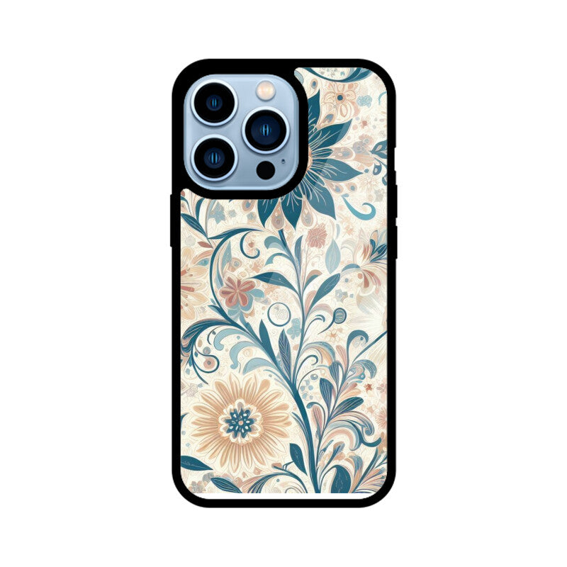 Flower Pattern Glass Case