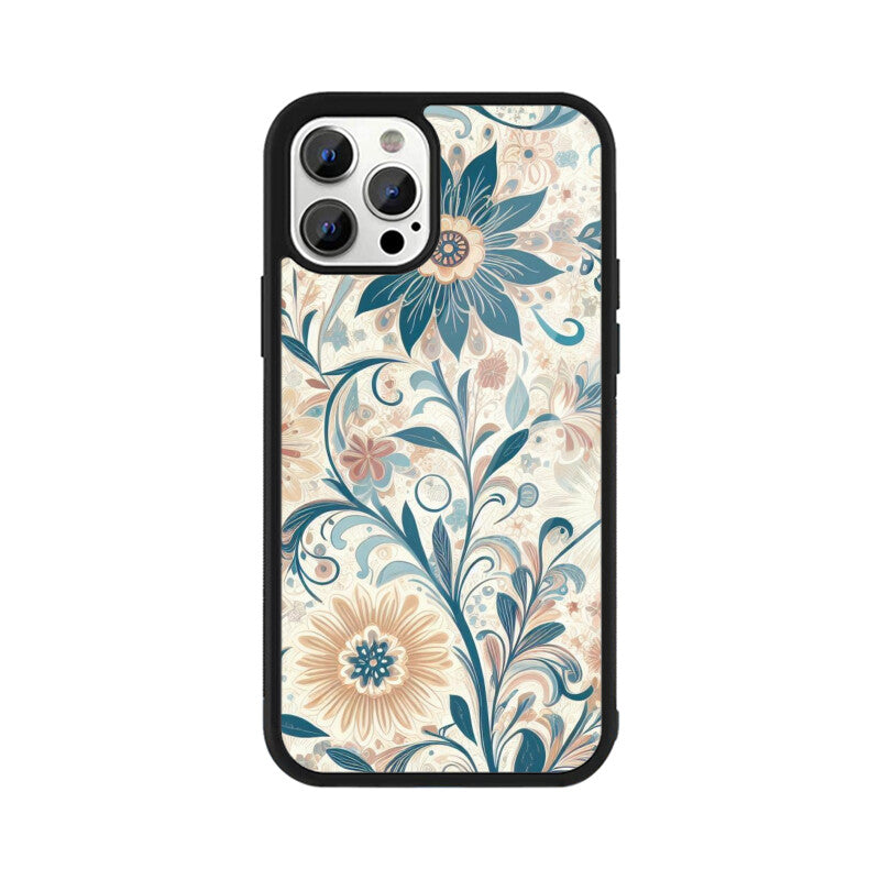 Flower Pattern Glass Case
