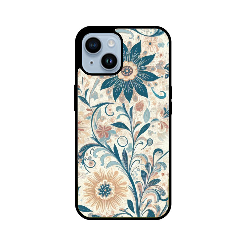 Flower Pattern Glass Case