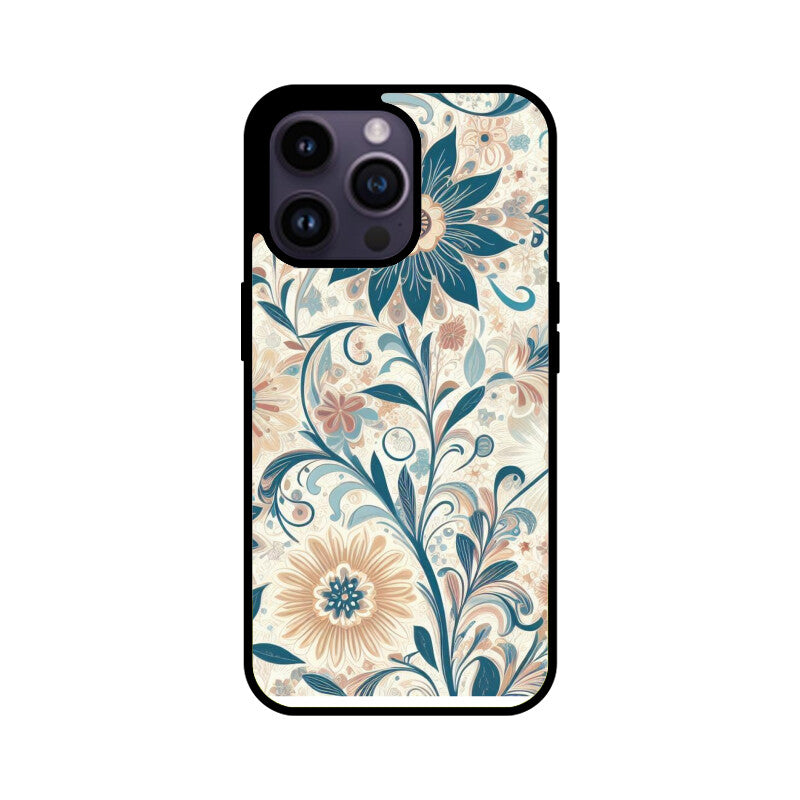 Flower Pattern Glass Case