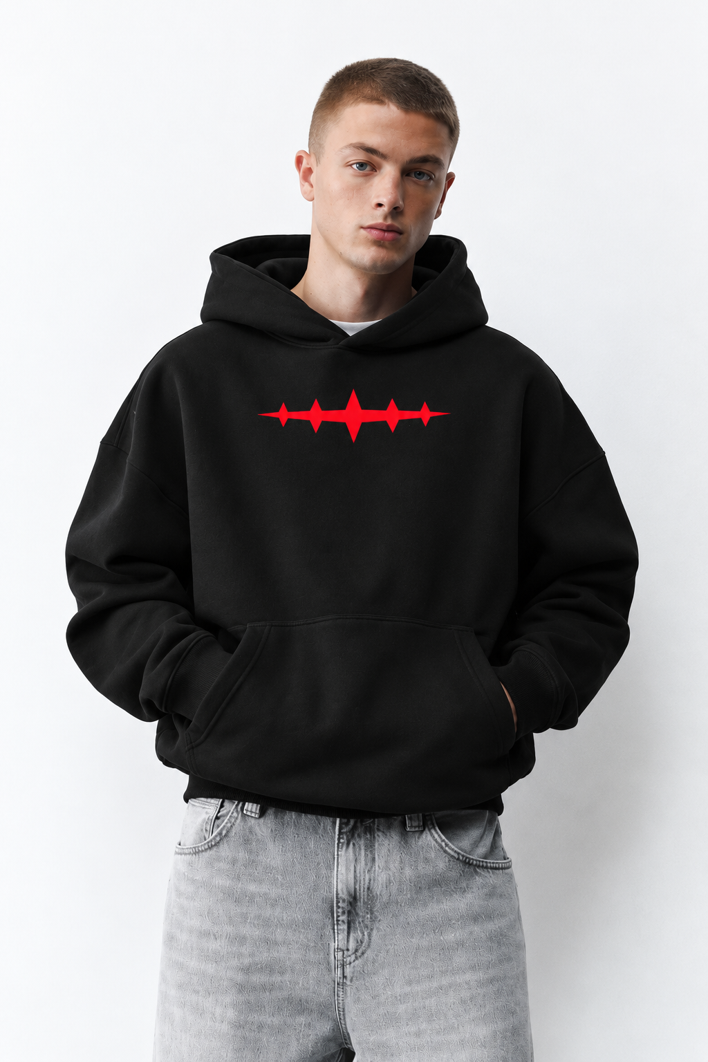 Black Clover Boxy Fit Oversized Hoodie | DSCVRD