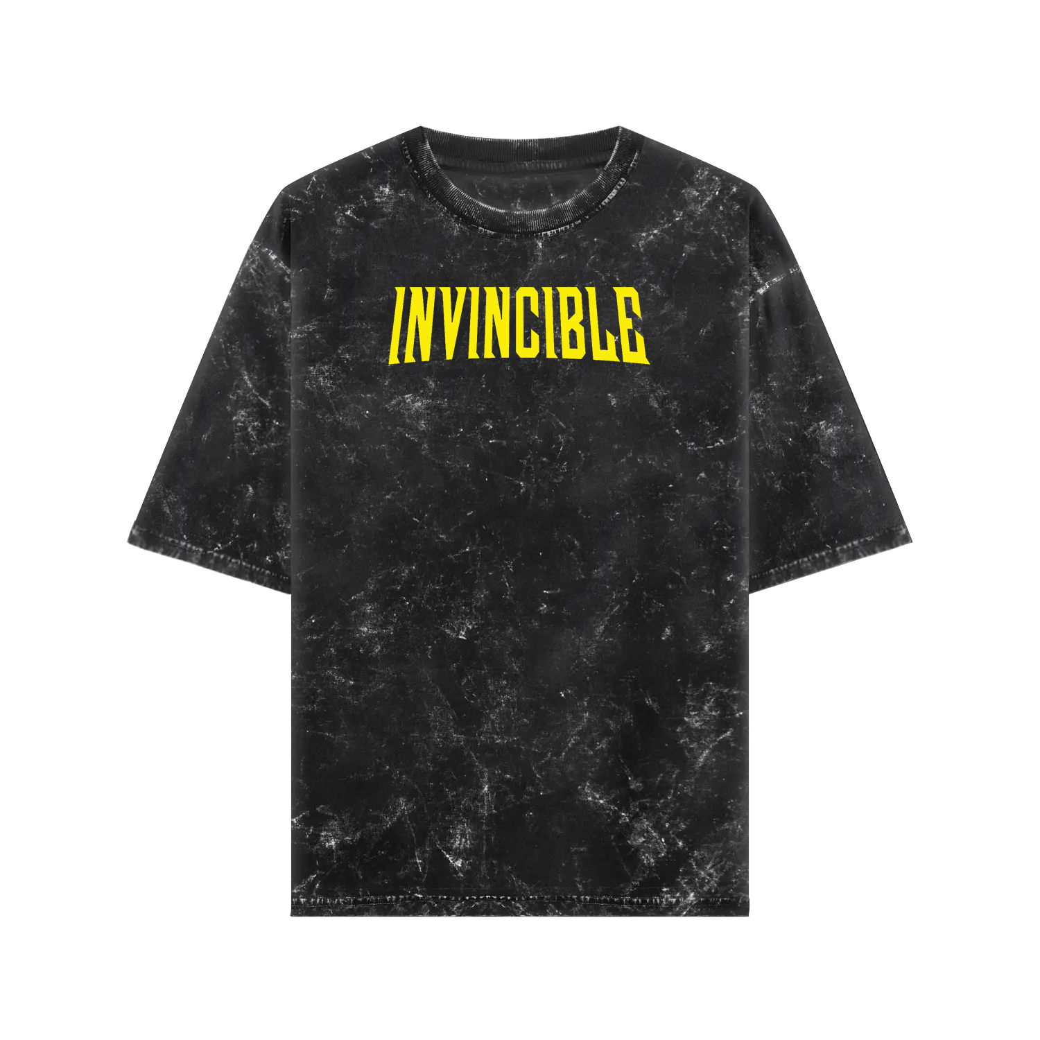 Invincible Mark Acid Washed Oversized Tee