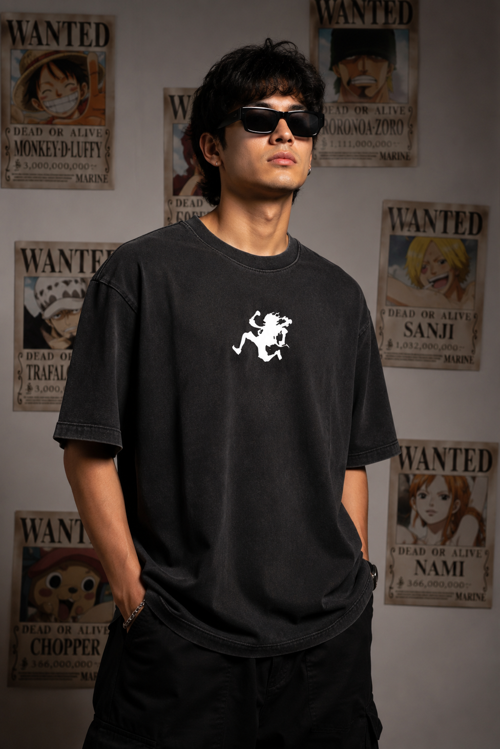 Joy Boy Oversized Acid Wash Tee
