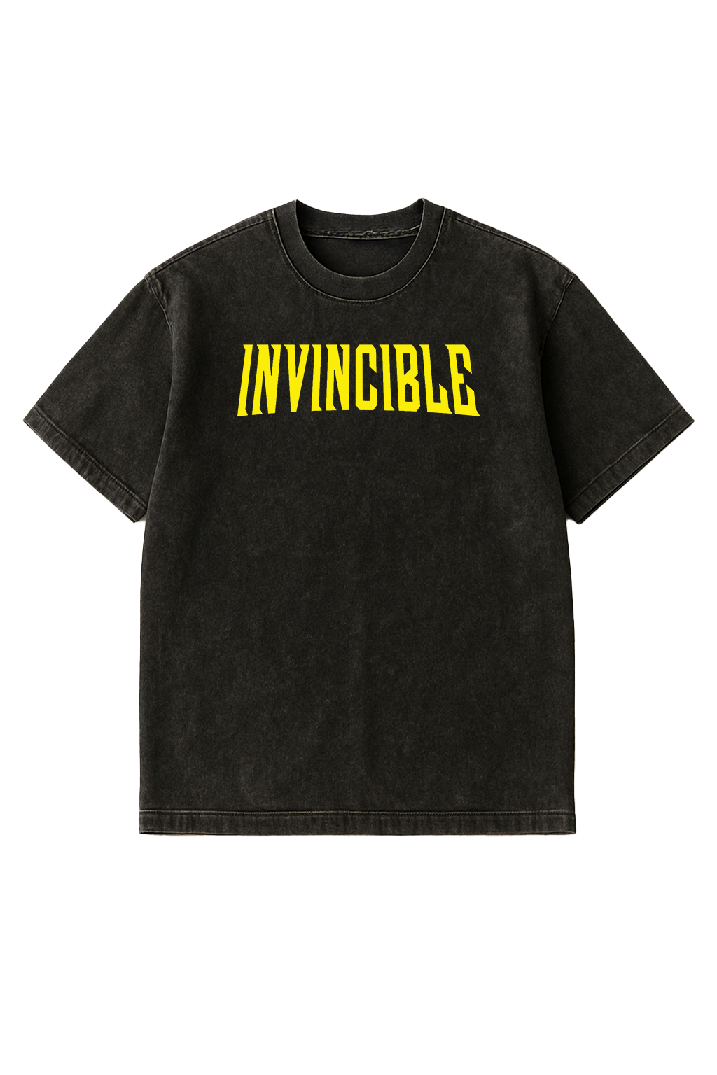 Invincible Mark Acid Washed Oversized Tee