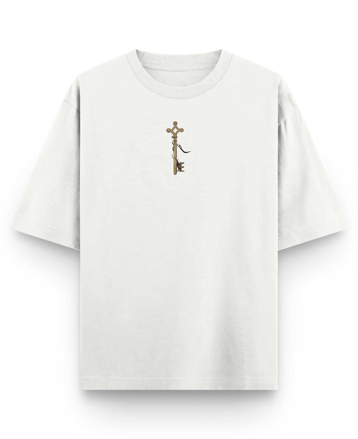 Off White Oversized T-shirt Front Design
