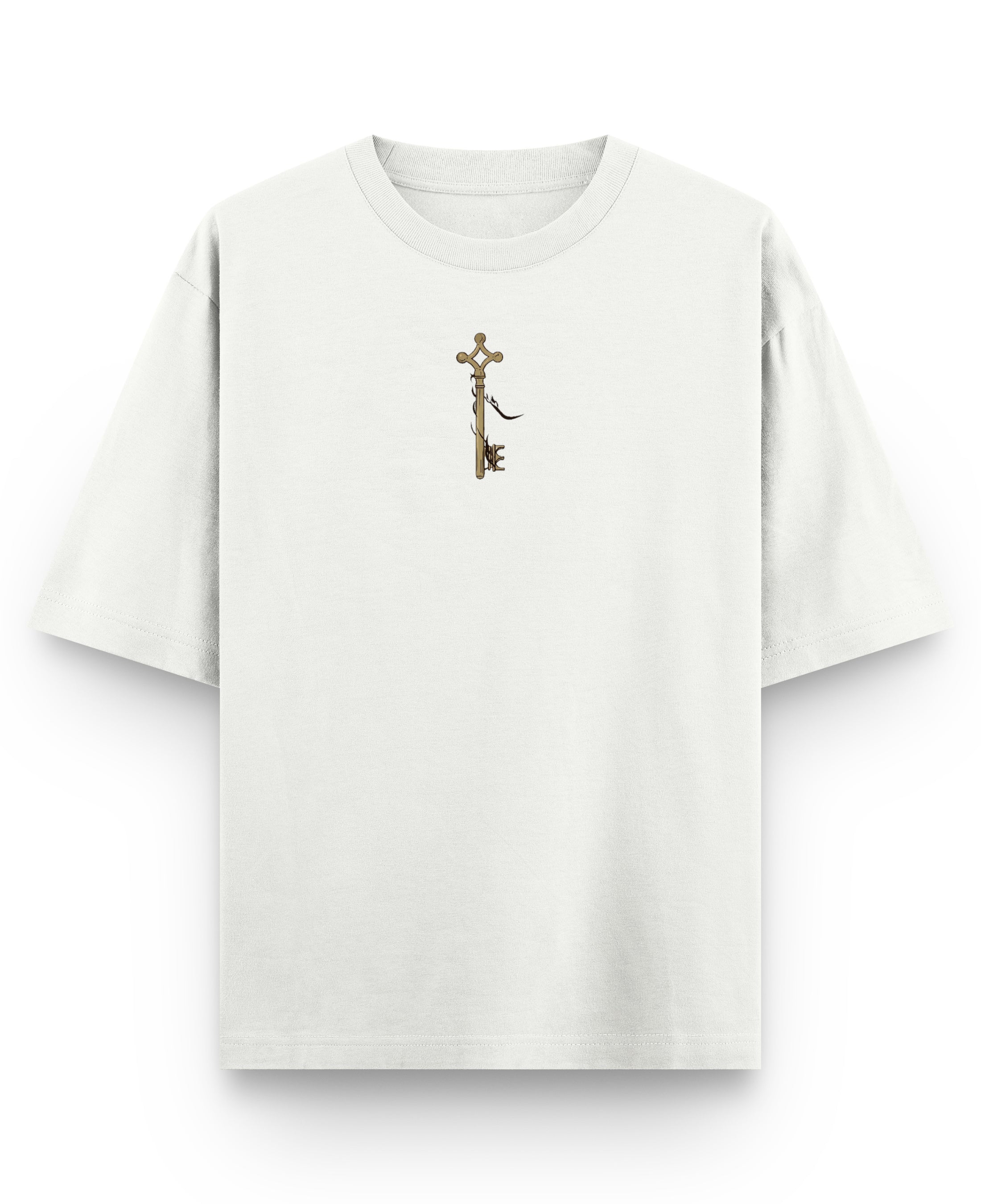 Off White Oversized T-shirt Front Design