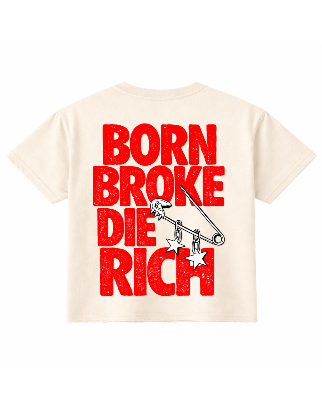 Off White Boxy Fit T-shirt Back Design