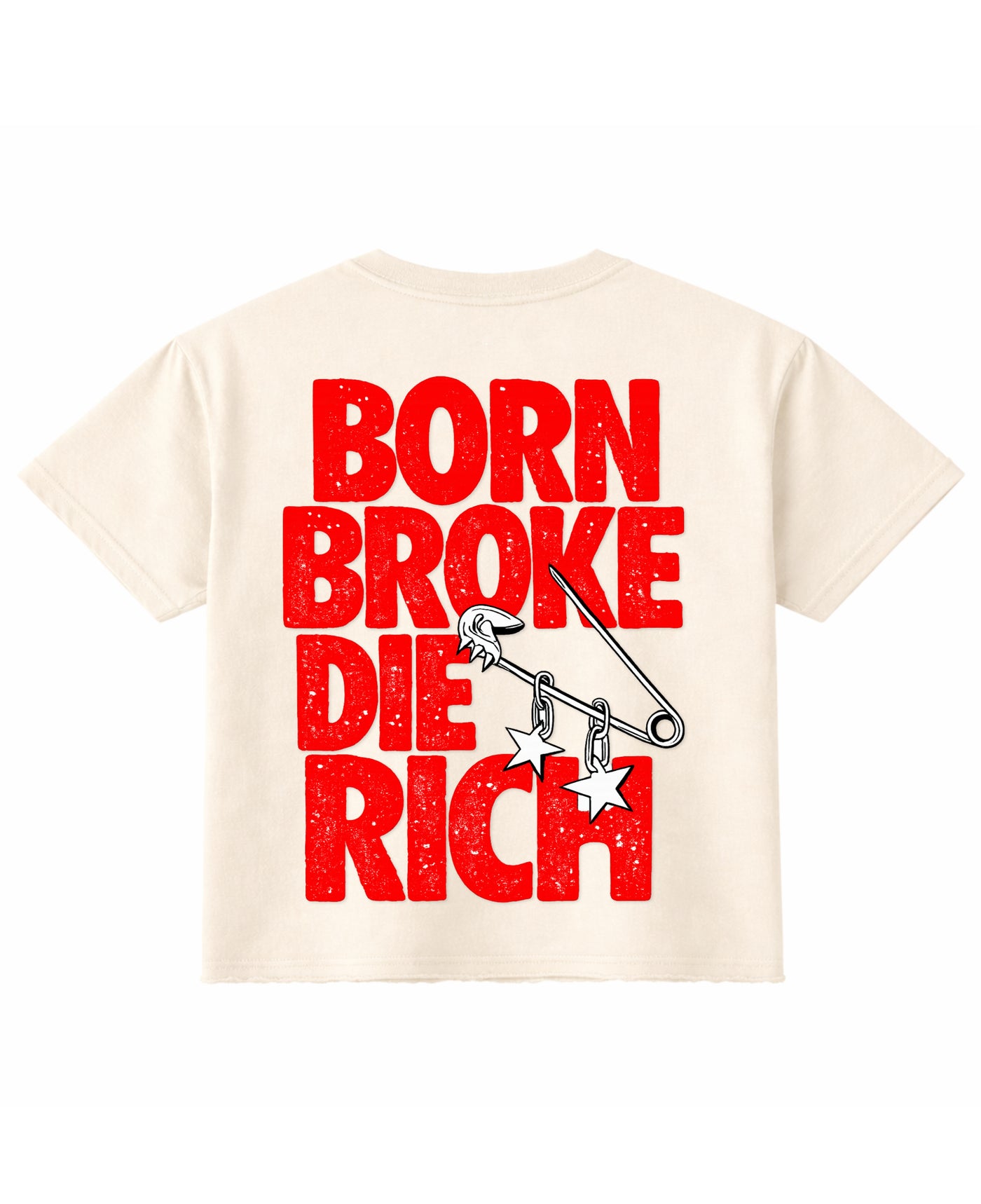 Off White Boxy Fit T-shirt Back Design