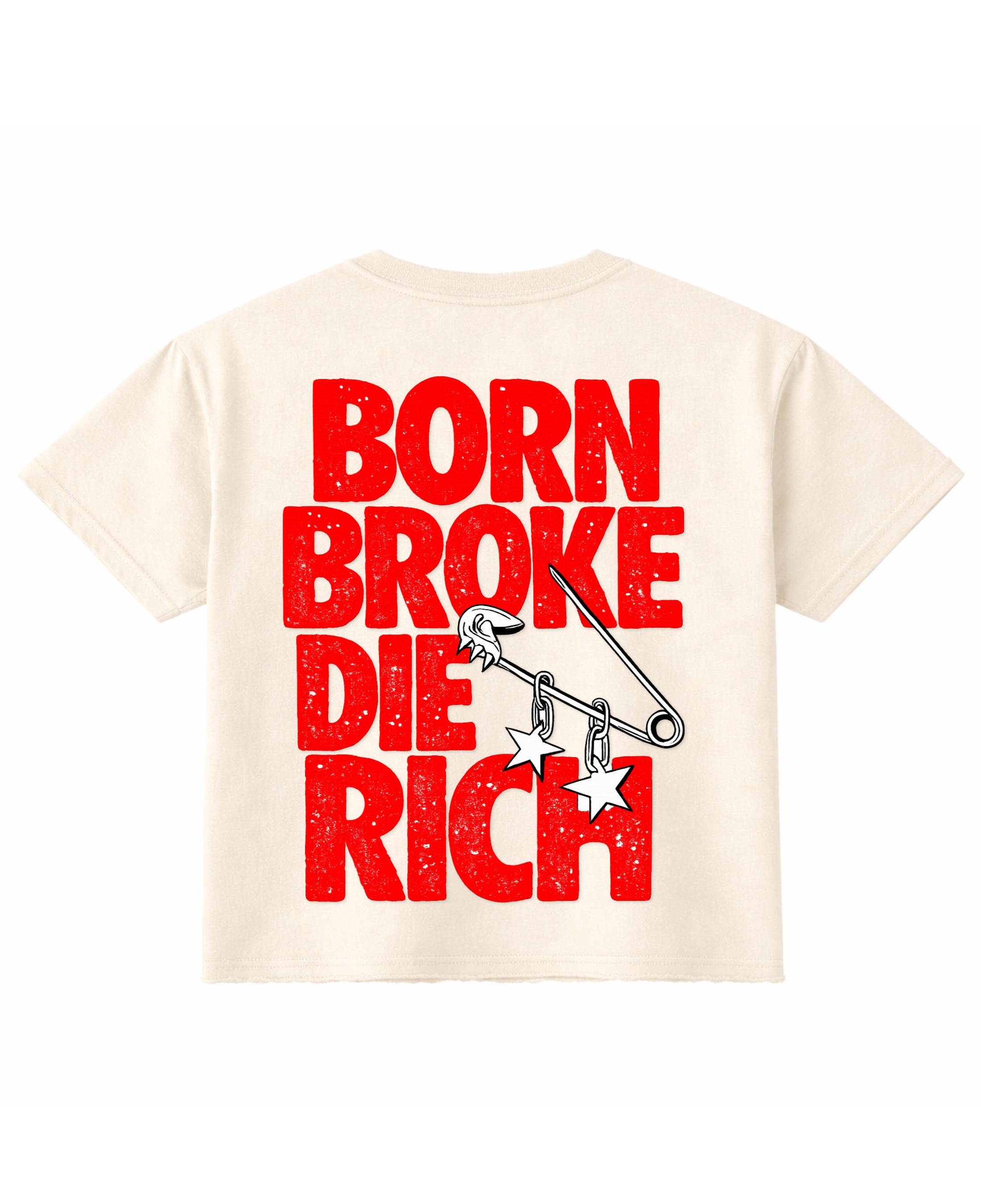 Off White Boxy Fit T-shirt Back Design