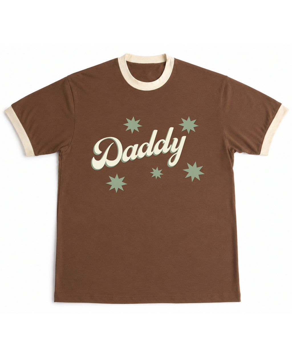 Mousse & Cream Ringer tee Front Design