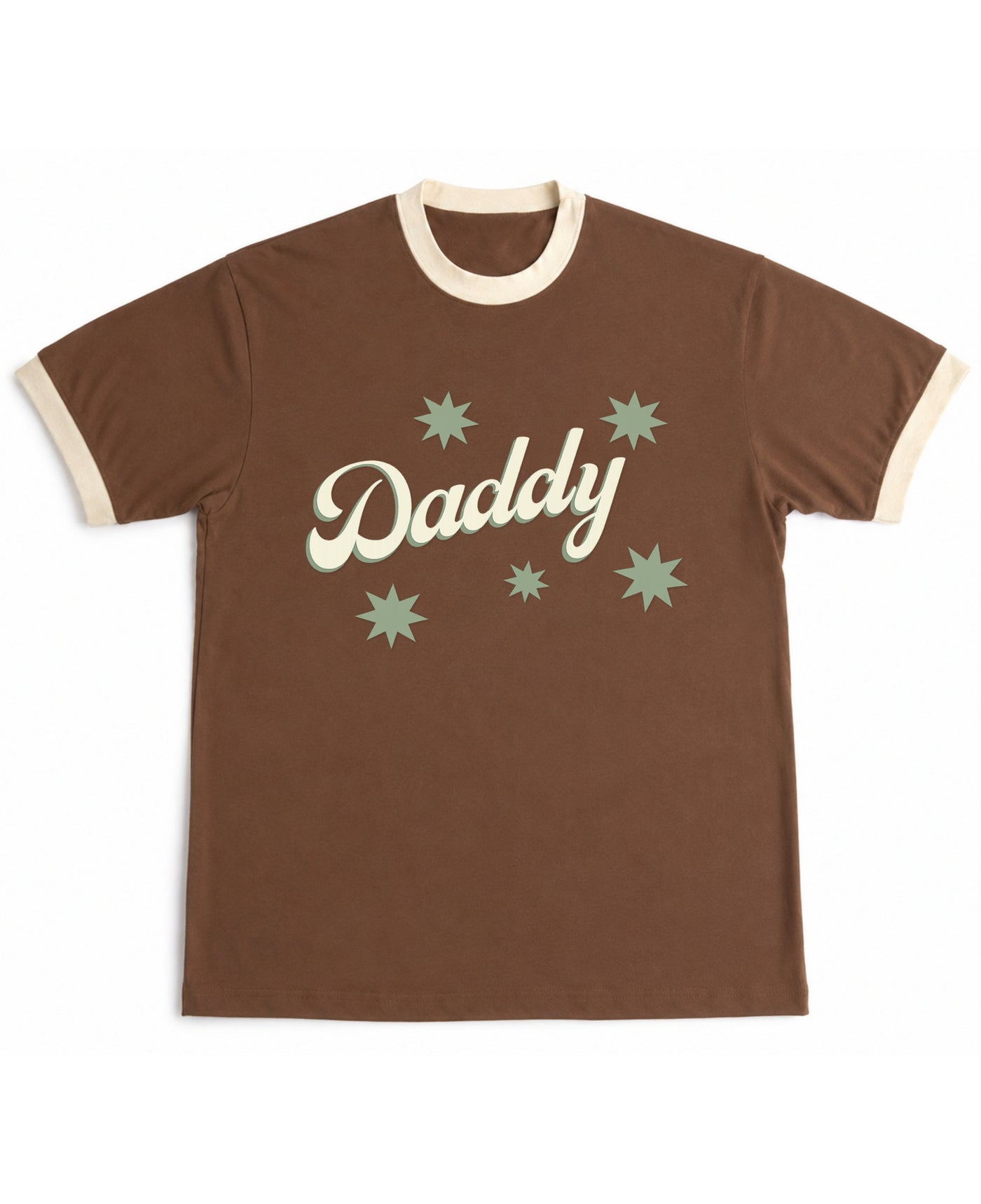 Mousse & Cream Ringer tee Front Design