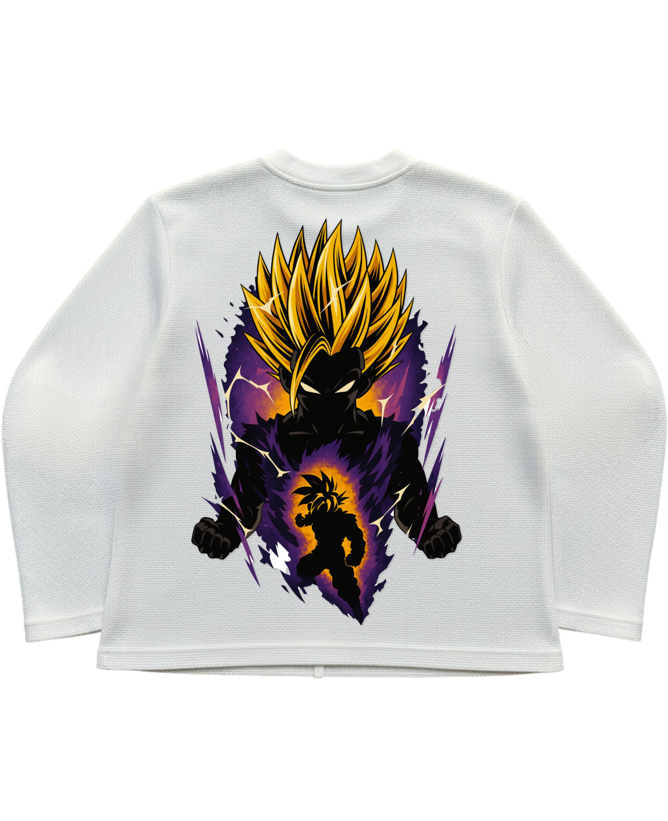 Off-white waffle knit oversized full-sleeve Back Design