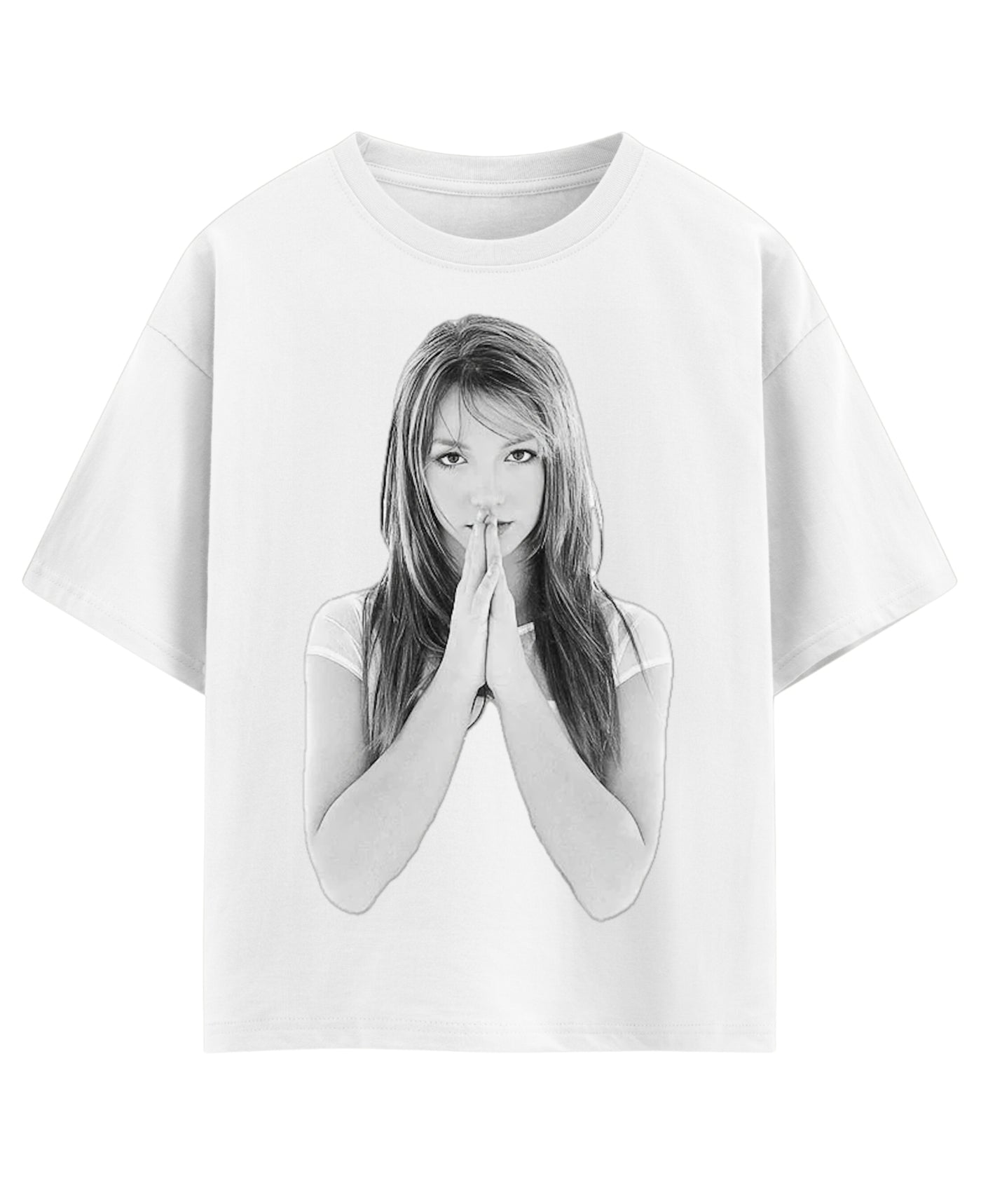 White Oversized T-shirt Front Design