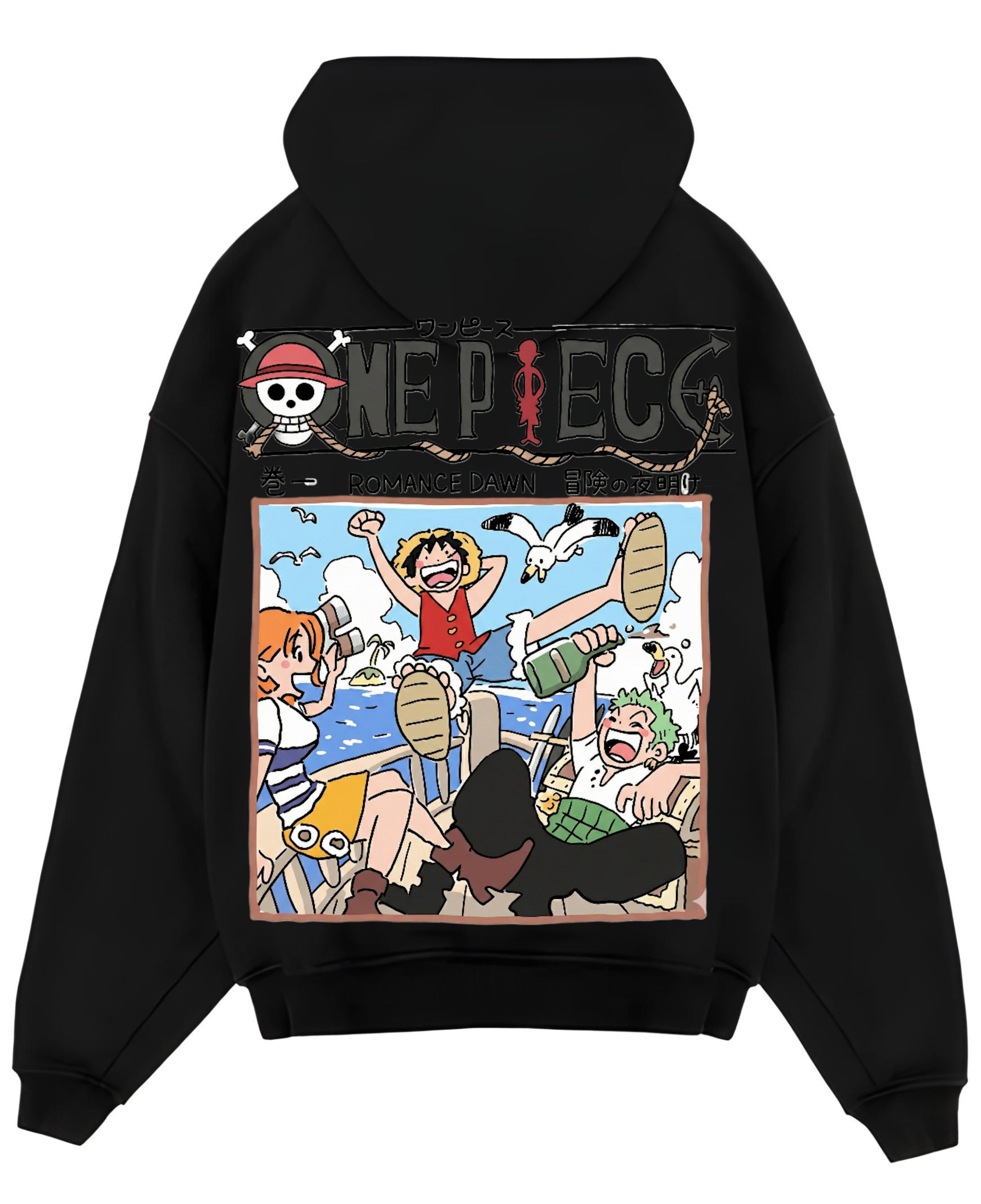 Black Oversized Hoodie Back Design