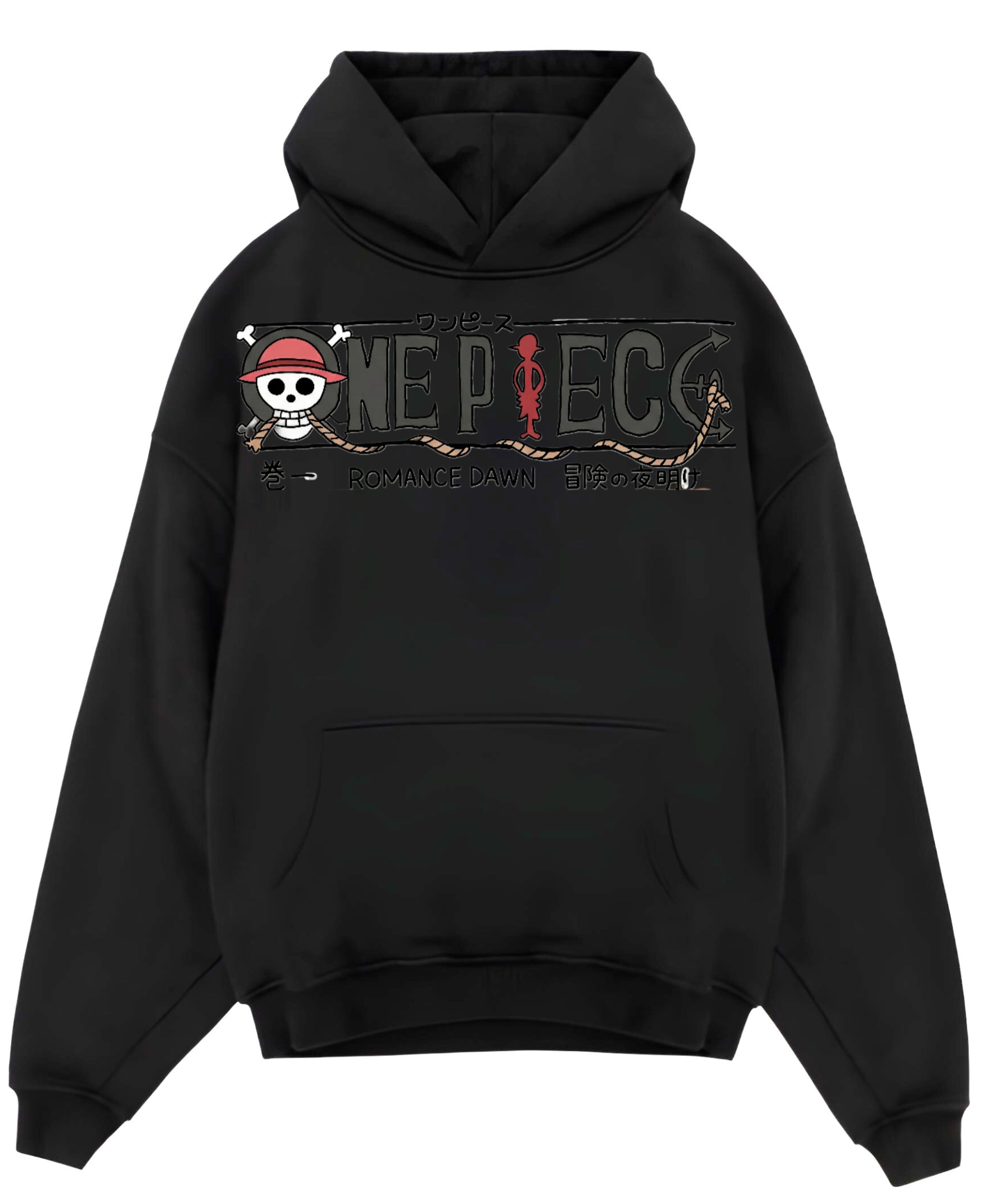 Black Oversized Hoodie Front Design