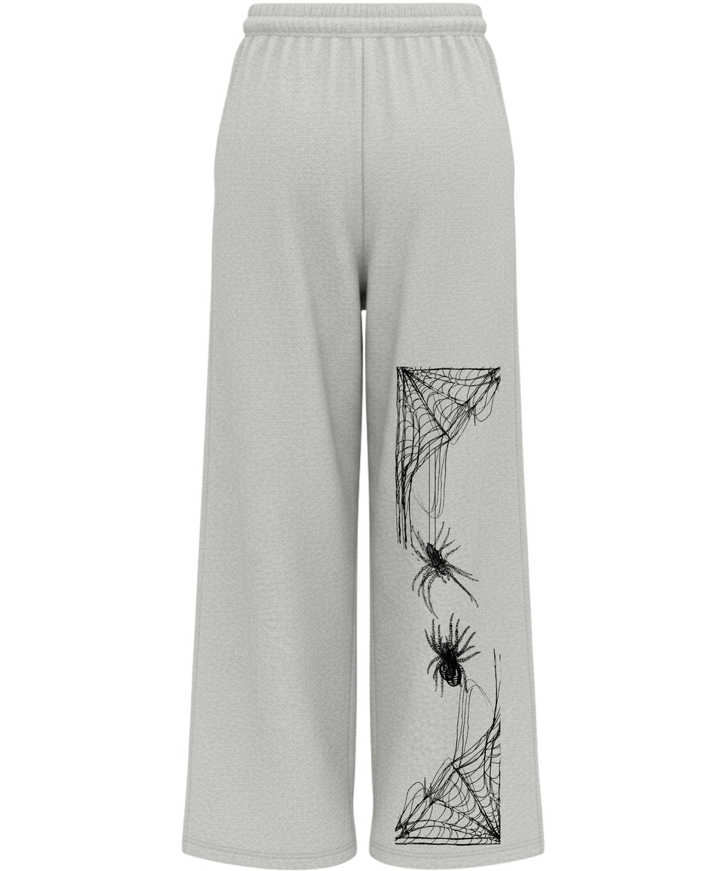 Grey Cotton Joggers Back Design