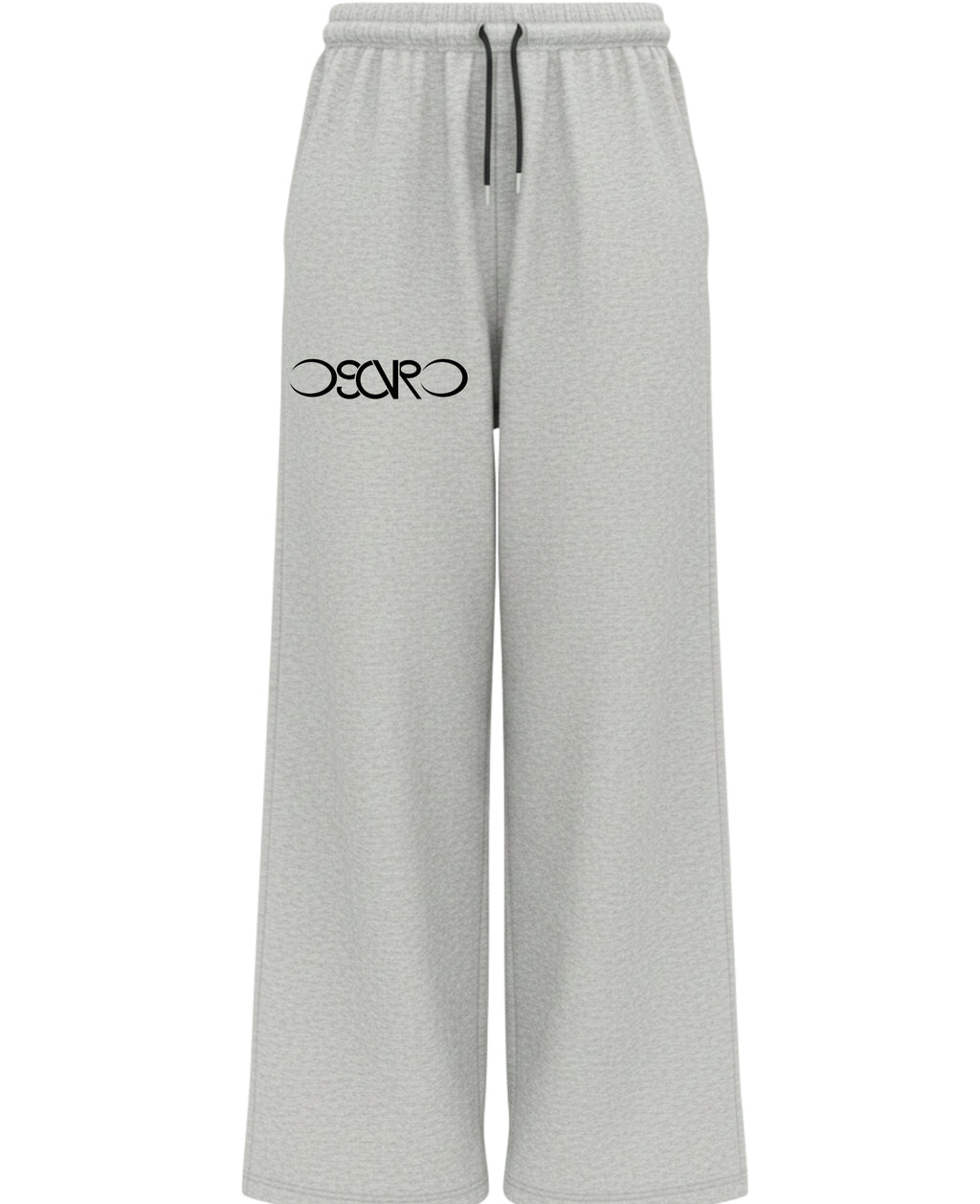 Grey Cotton Joggers Front Design