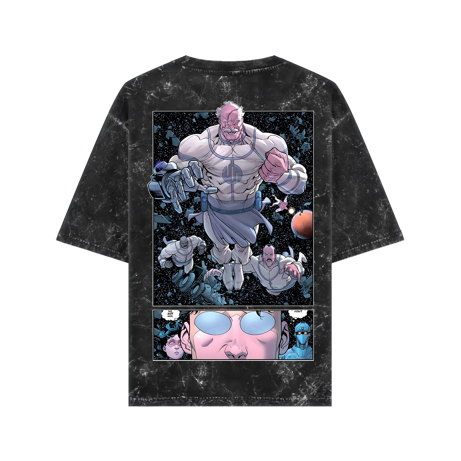 Conquest Unisex Acid Washed Oversized Tee