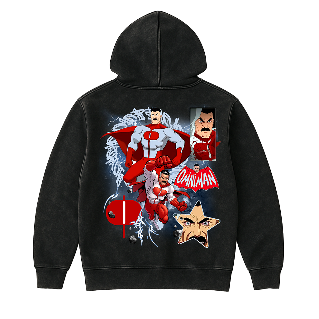 Omni-Man Unisex Acid Washed Hoodie