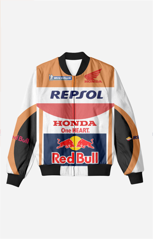 Honda Bomber Jacket  (White)