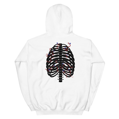 Ribcage - Unisex Hoodie (White)