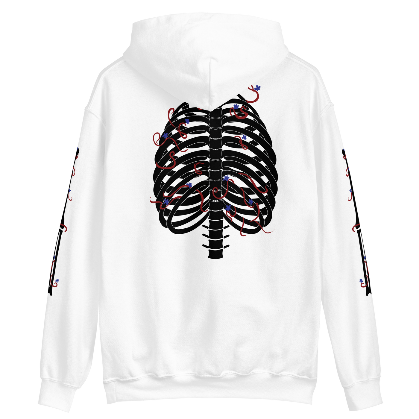 Ribcage - Unisex Hoodie (White)