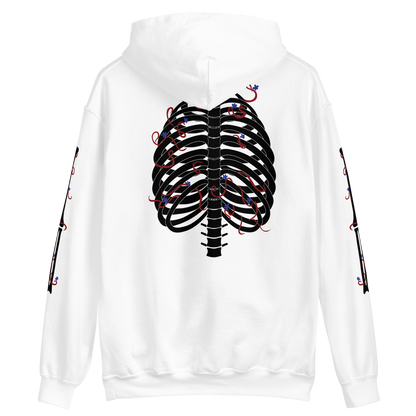 Ribcage - Unisex Hoodie (White)