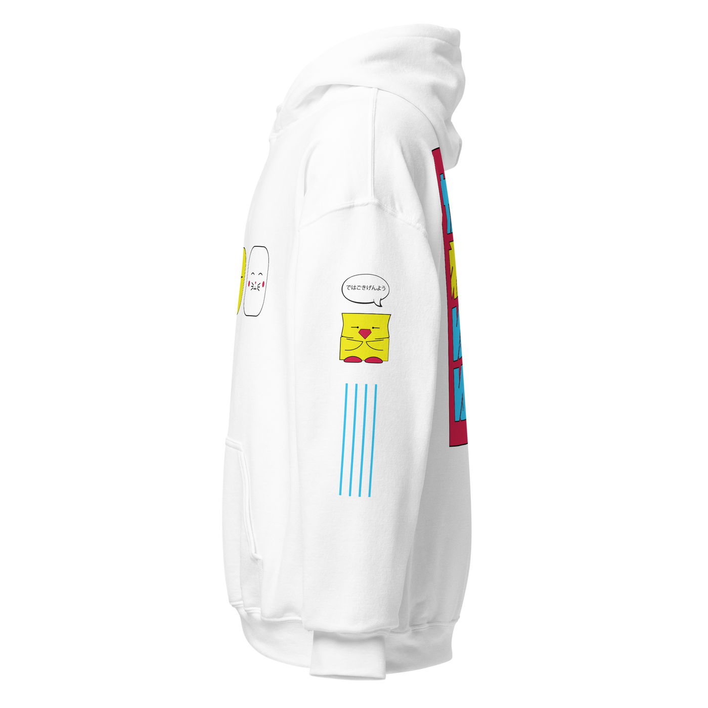 kawai white hoodie