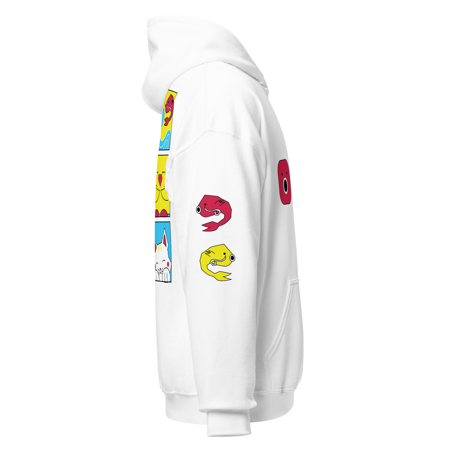 kawai white hoodie