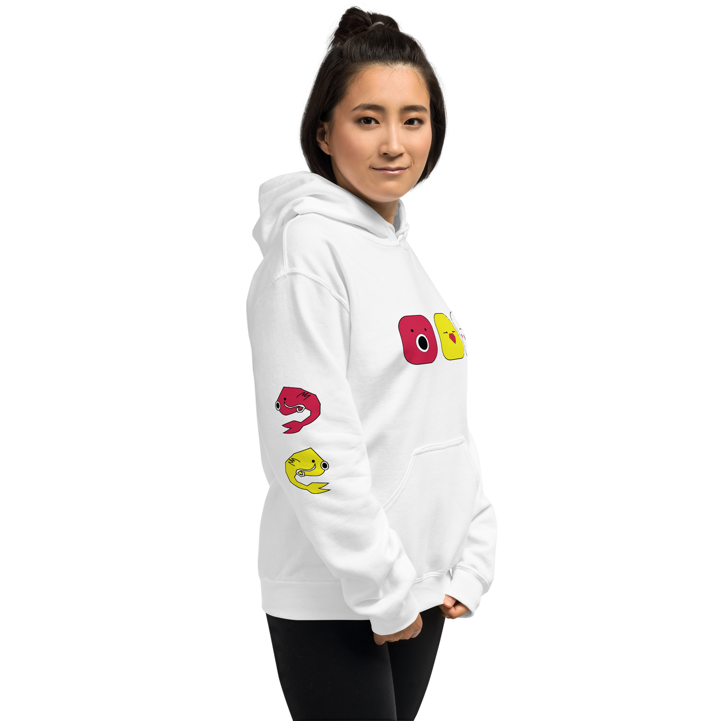 kawai white hoodie