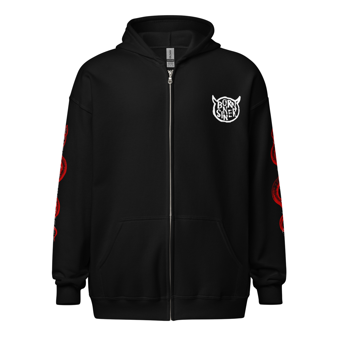 SINNER- Unisex Heavyweight Zipped Hoodie