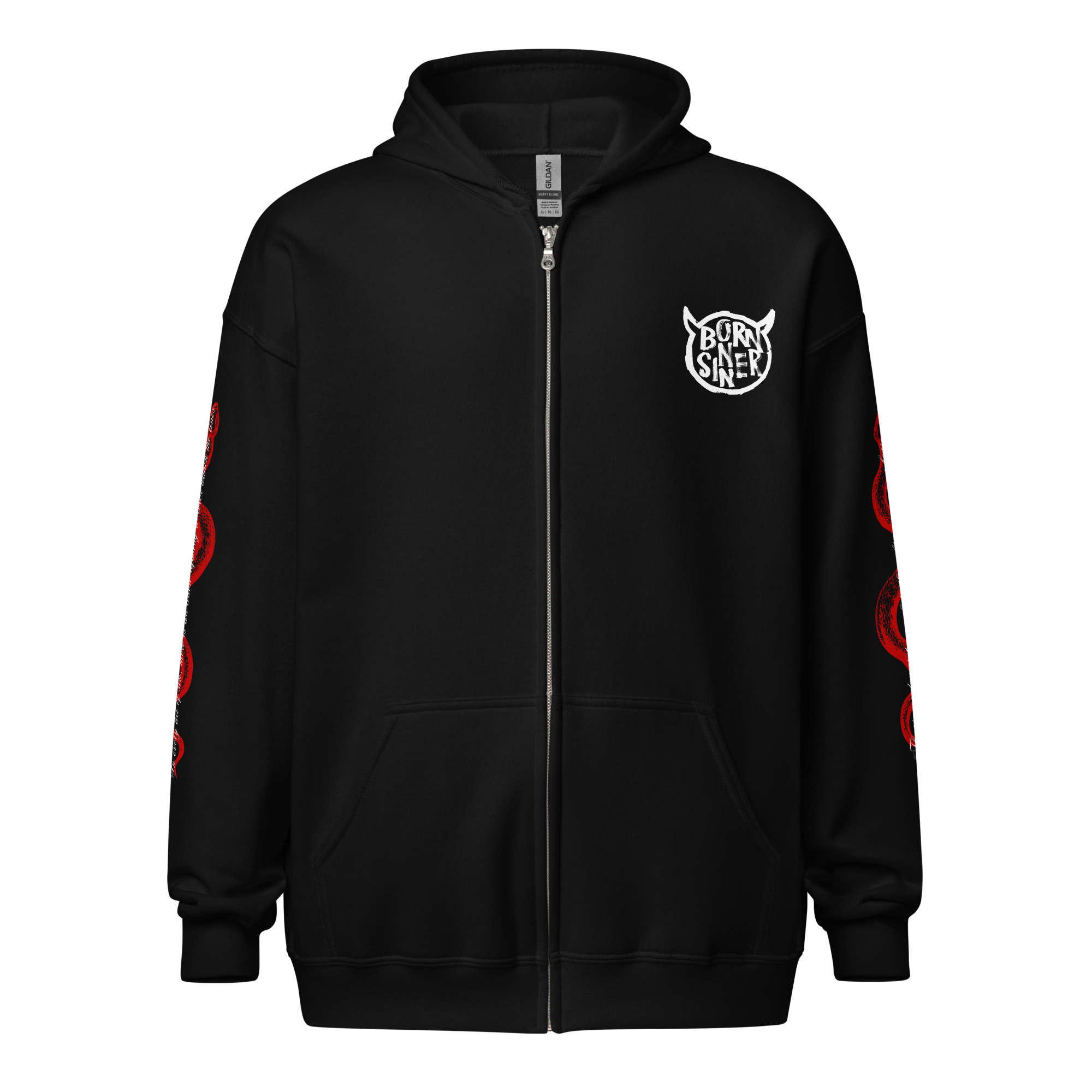 SINNER- Unisex Heavyweight Zipped Hoodie