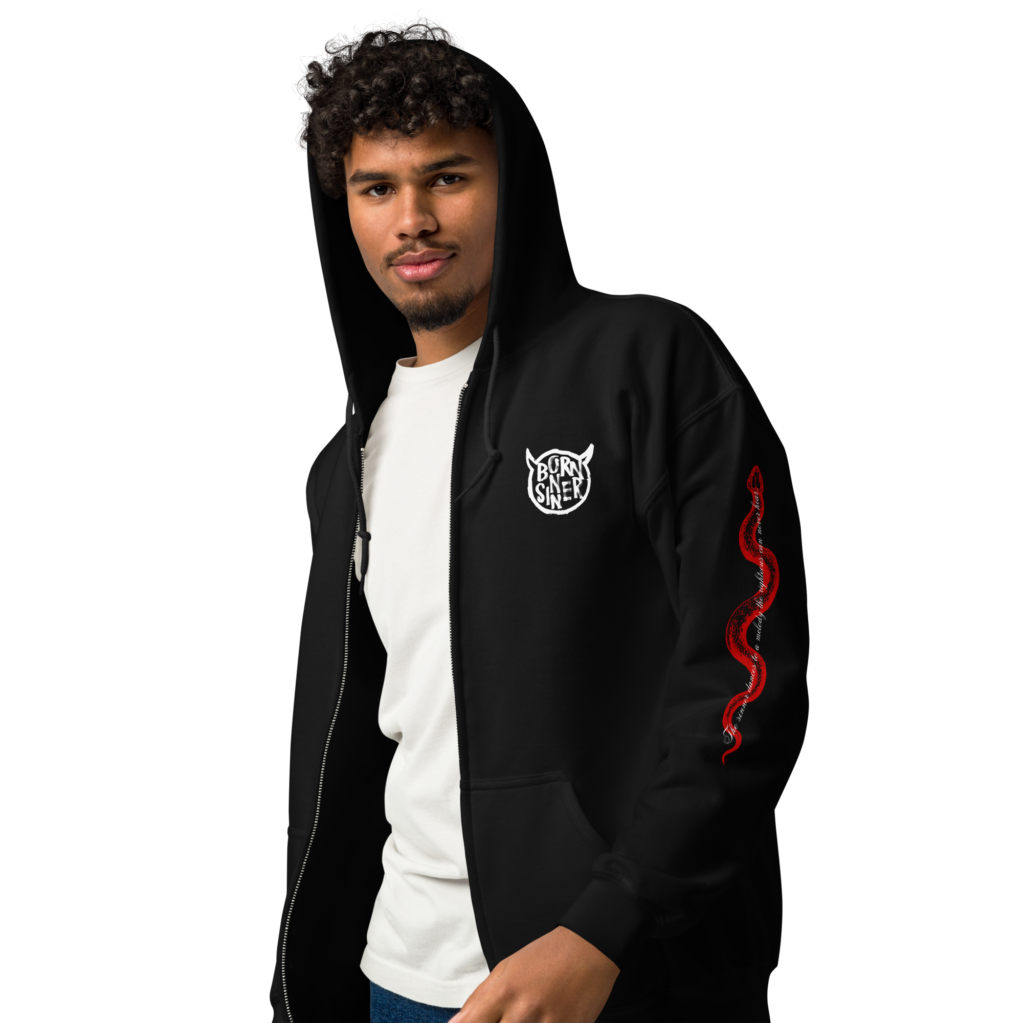SINNER- Unisex Heavyweight Zipped Hoodie