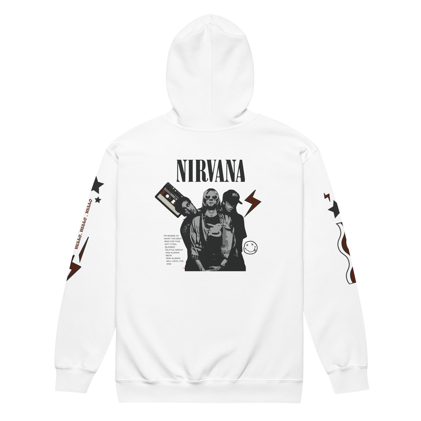 Nirvana - Unisex Heavyweight Zipped Hoodie