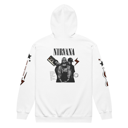 Nirvana - Unisex Heavyweight Zipped Hoodie