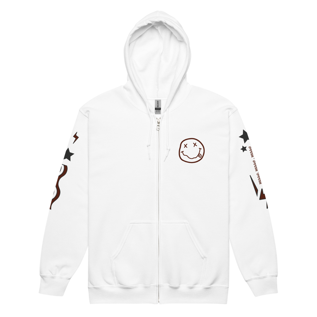 Nirvana - Unisex Heavyweight Zipped Hoodie