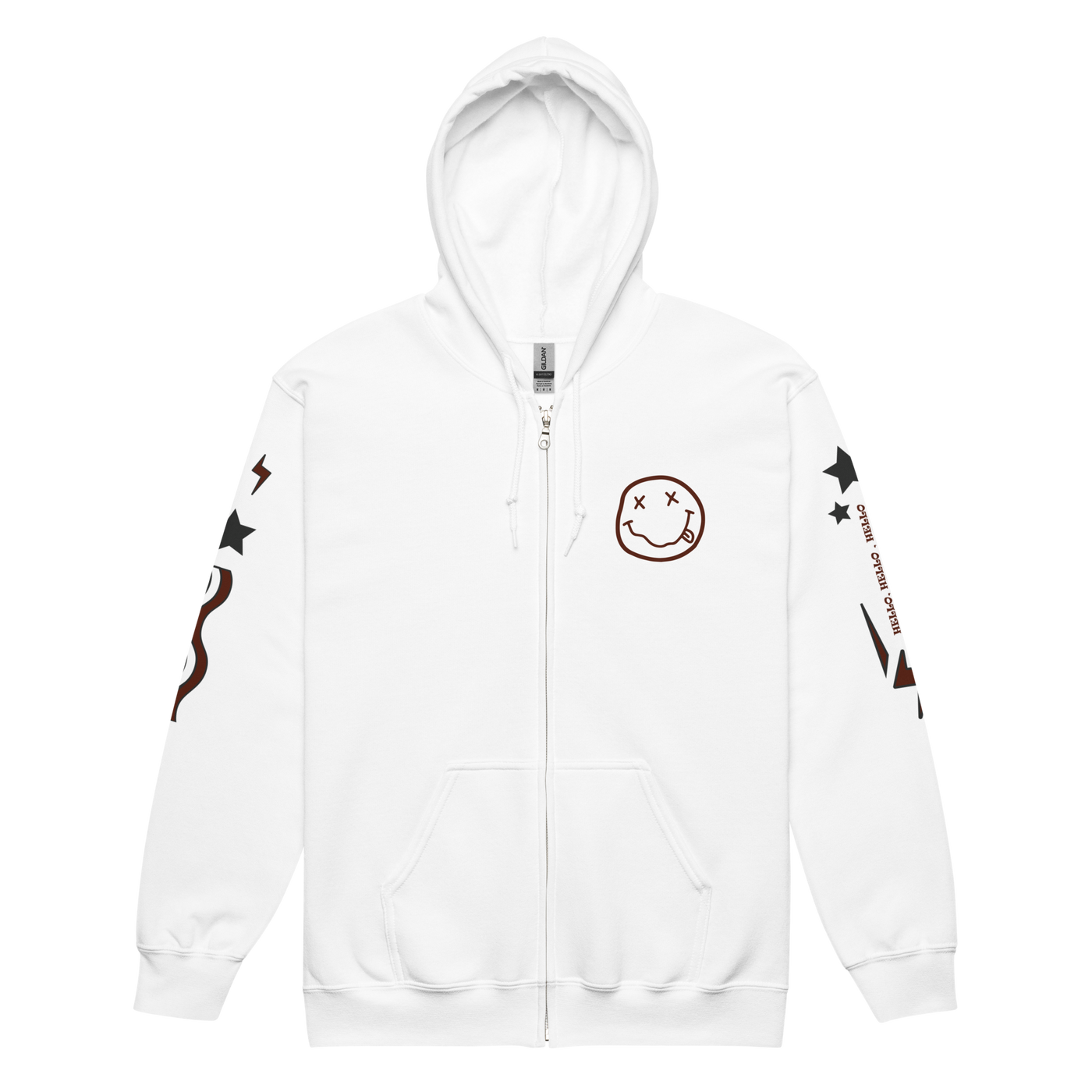 Nirvana - Unisex Heavyweight Zipped Hoodie
